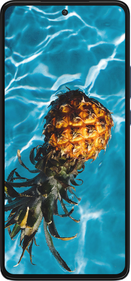 Силиконовый чехол Ананас на воде для Motorola Edge 30 - 4384u-2840 изображение 