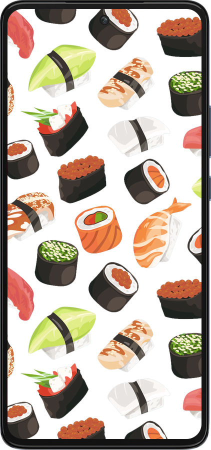 Силіконовий чехол Суші для Motorola Edge 30 - 4404u-2840 изображение 