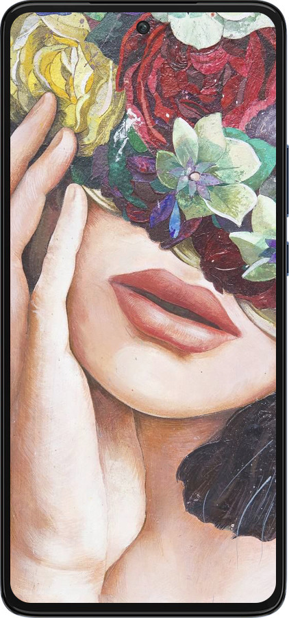 Силіконовий чехол Head Flower для Motorola Edge 30 - 4460u-2840 изображение 