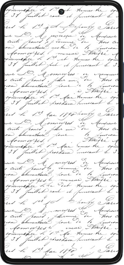 Силіконовий чехол Прописний шрифт  для Motorola Edge 30 - 4475u-2840 изображение 