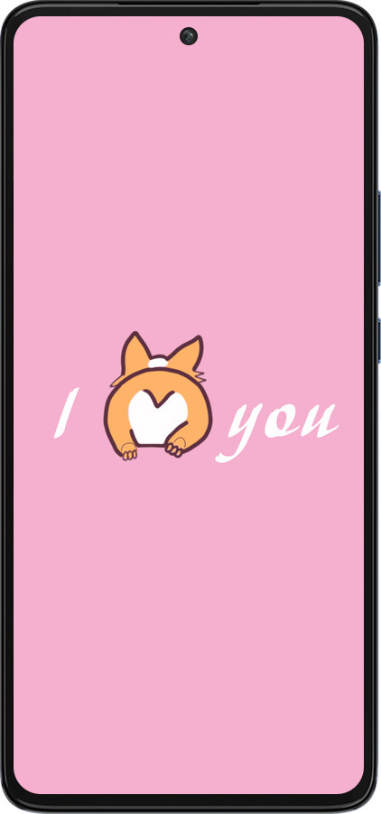 Силиконовый чехол Люблю1 для Motorola Edge 30 - 4587u-2840 изображение 