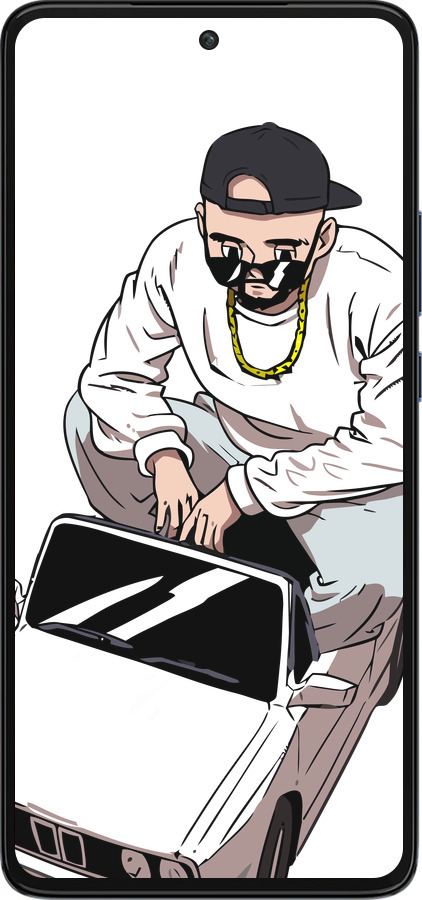 Силіконовий чехол Тачка для Motorola Edge 30 - 4663u-2840 изображение 