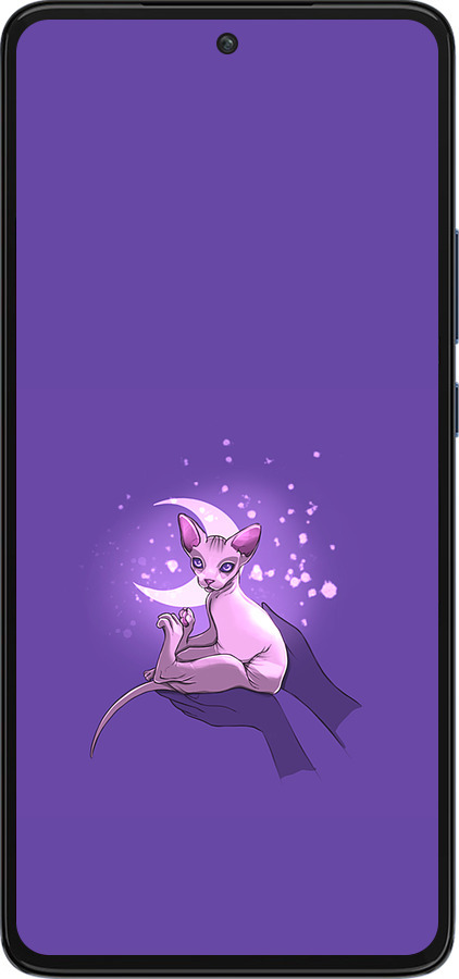 Силиконовый чехол Кот2 для Motorola Edge 30 - 4676u-2840 изображение 