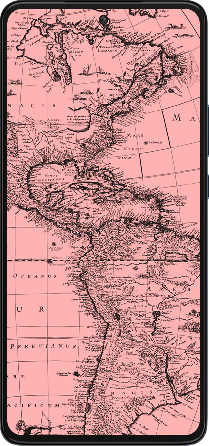 Силиконовый чехол Карта для Motorola Edge 30 - 4794u-2840 изображение 