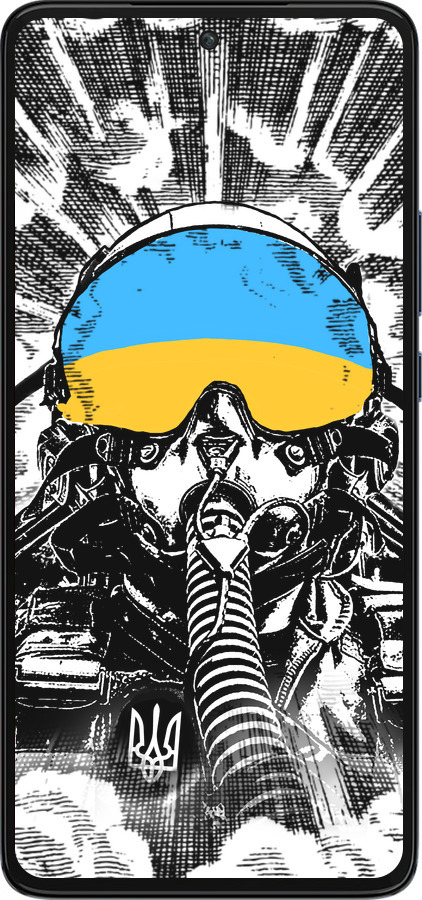 Силиконовый чехол Призрак Киева v3 для Motorola Edge 30 - 5307u-2840 изображение 