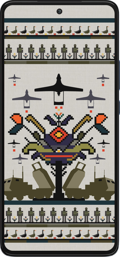 Силиконовый чехол Вышиванка UA для Motorola Edge 30 - 5446u-2840 изображение 