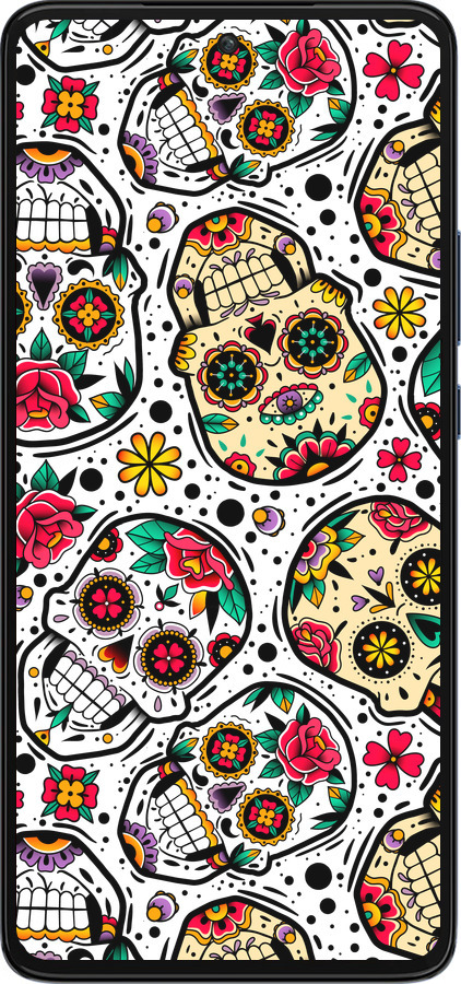 Силиконовый чехол Черепа для Motorola Edge 30 - 5471u-2840 изображение 