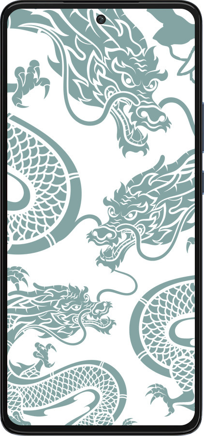 Силиконовый чехол Дракон для Motorola Edge 30 - 5476u-2840 изображение 