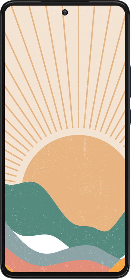 Силиконовый чехол Горы и солнце v2 для Motorola Edge 30 - 5488u-2840 изображение 