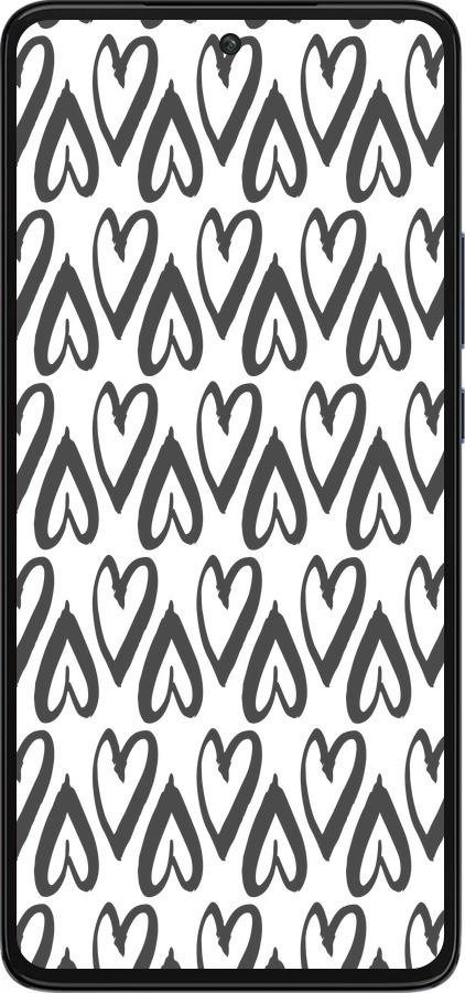 Силіконовий чехол Серця v2 для Motorola Edge 30 - 5497u-2840 изображение 