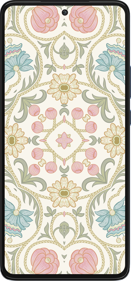 Силиконовый чехол Цветочный орнамент v2 для Motorola Edge 30 - 5513u-2840 изображение 