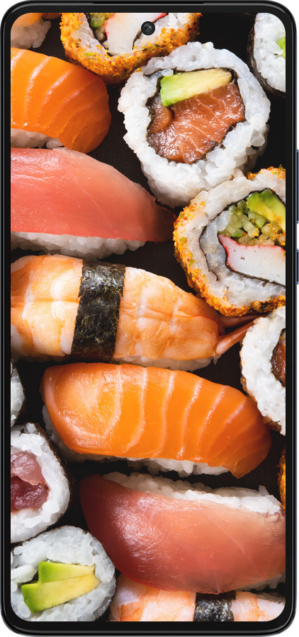 Силіконовий чехол Суші v3 для Motorola Edge 30 - 5540u-2840 изображение 