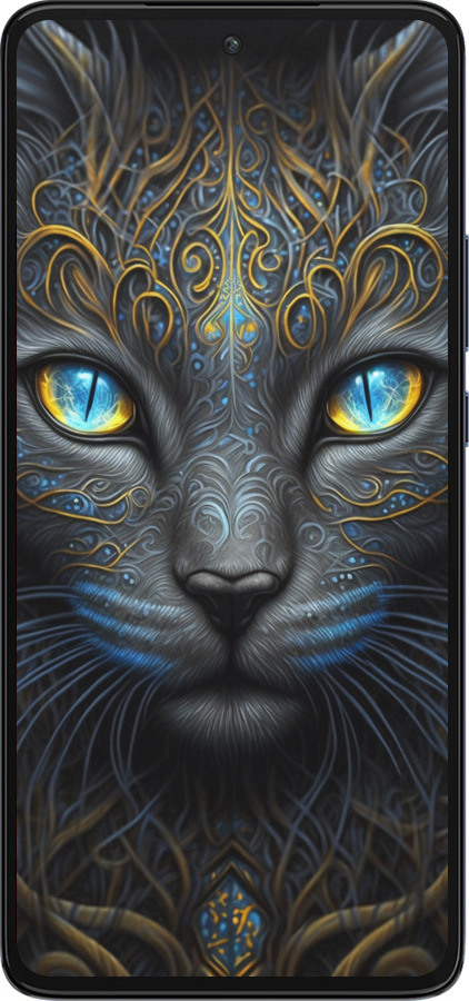 Силиконовый чехол Кошка для Motorola Edge 30 - 5548u-2840 изображение 