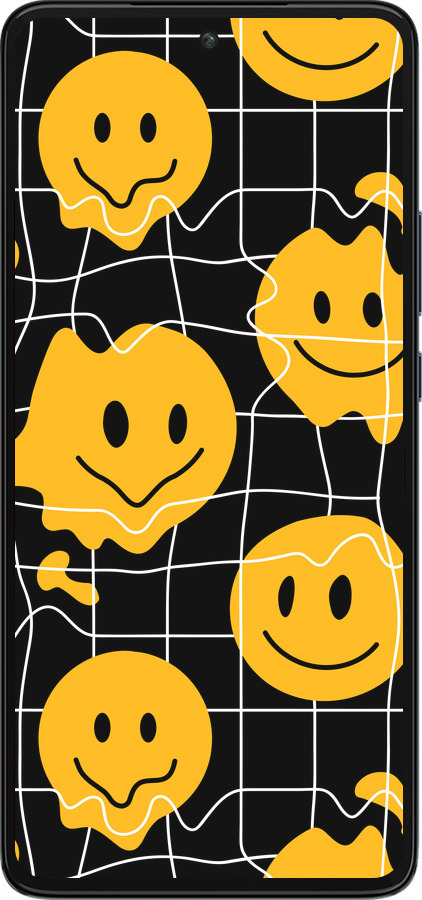 Силиконовый чехол Смайлы v3 для Motorola Edge 30 - 5623u-2840 изображение 