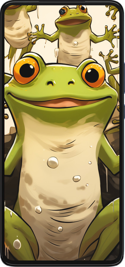 Силіконовий чехол Весела жаба для Motorola Edge 30 - 5658u-2840 изображение 