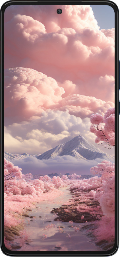 Силиконовый чехол Розовые облака для Motorola Edge 30 - 5660u-2840 изображение 