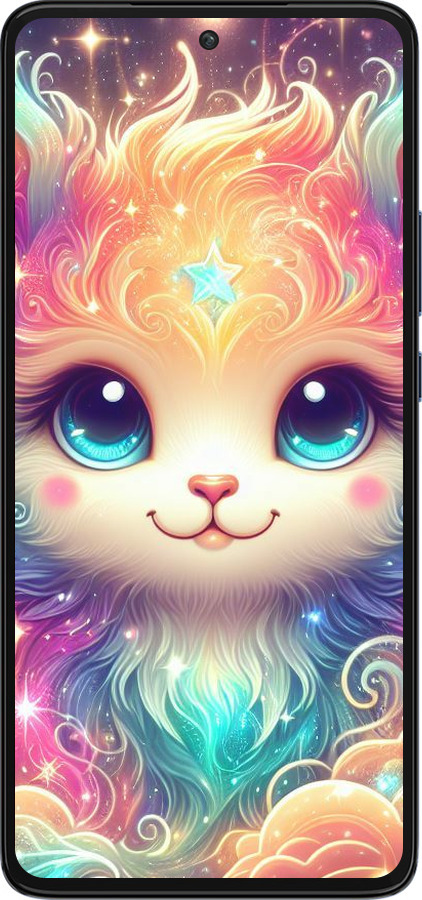 Силиконовый чехол Сказочный котенок для Motorola Edge 30 - 5813u-2840 изображение 