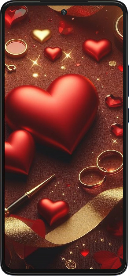 Силиконовый чехол Сердечки v3 для Motorola Edge 30 - 5833u-2840 изображение 