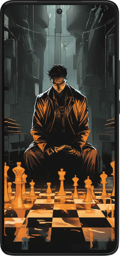 Силиконовый чехол Шахматы для Motorola Edge 30 - 5951u-2840 изображение 