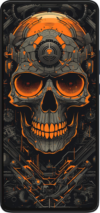 Силиконовый чехол Череп для Motorola Edge 30 - 5952u-2840 изображение 