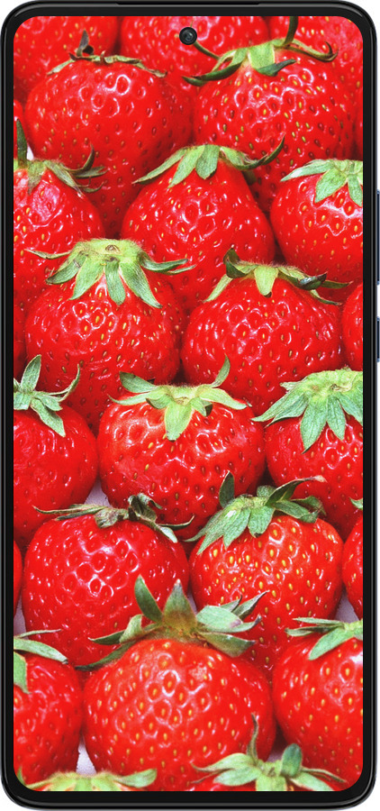 Силиконовый чехол Клубника для Motorola Edge 30 - 6020u-2840 изображение 