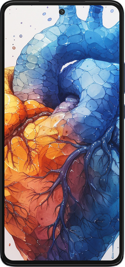 Силиконовый чехол Арт-сердце для Motorola Edge 30 - 6034u-2840 изображение 