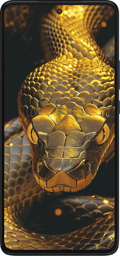Силиконовый чехол Golden snake для Motorola Edge 30 - 6072u-2840 изображение 