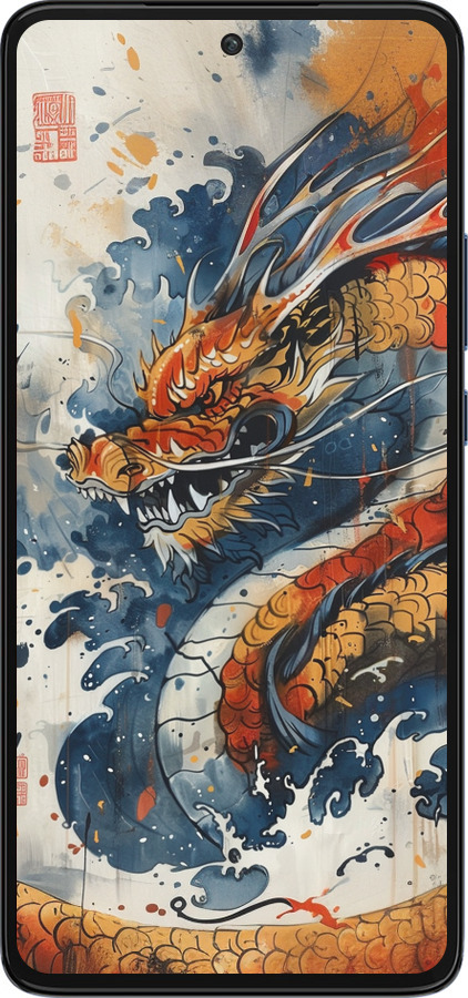 Силиконовый чехол Ярость дракона для Motorola Edge 30 - 6112u-2840 изображение 
