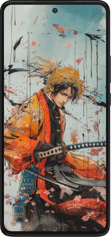 Силиконовый чехол Agatsuma Zenitsu: Убийца демонов для Motorola Edge 30 - 6118u-2840 изображение 