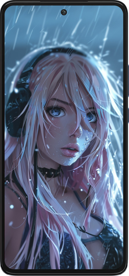 Силиконовый чехол Неоновый дождь для Motorola Edge 30 - 6119u-2840 изображение 