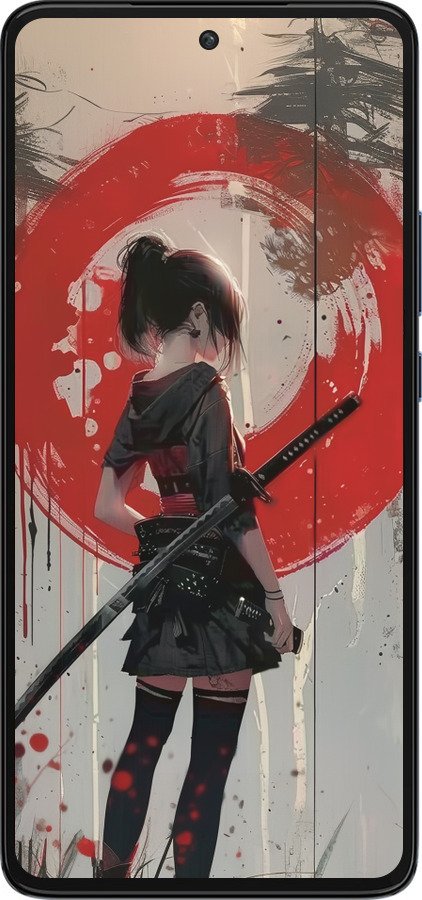 Силиконовый чехол Сумерки воина: Танец с катаной для Motorola Edge 30 - 6123u-2840 изображение 