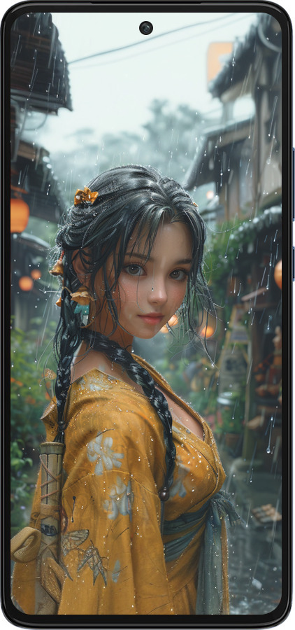 Силиконовый чехол Anime-girl для Motorola Edge 30 - 6133u-2840 изображение 