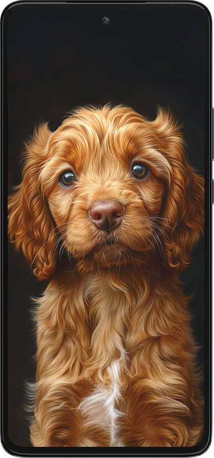 Силиконовый чехол Cocker spaniel на черном фоне для Motorola Edge 30 - 6137u-2840 изображение 
