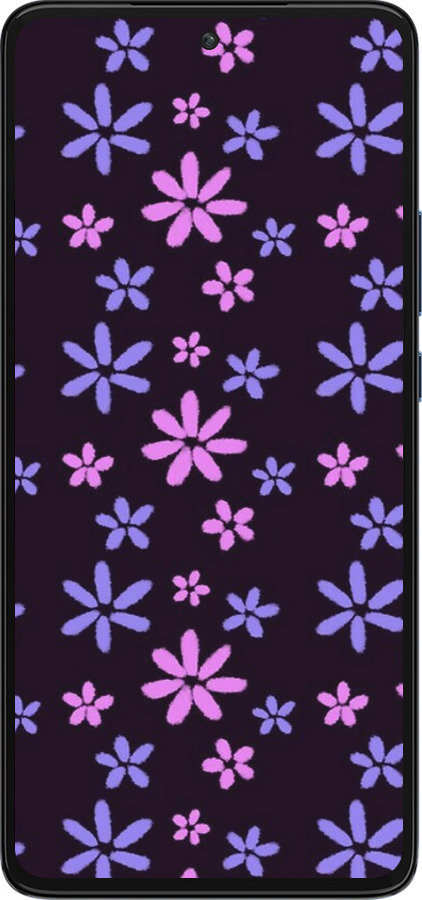 Силиконовый чехол с  цветами для Motorola Edge 30 - 6258u-2840 изображение 