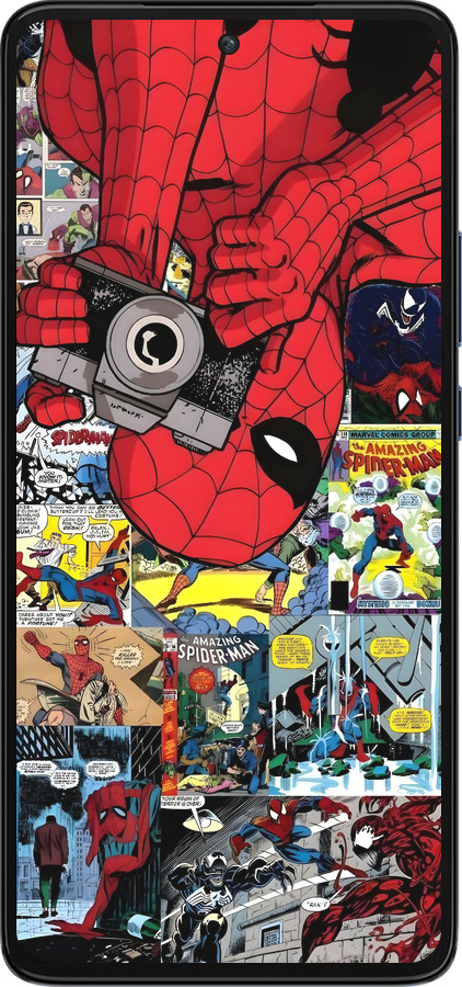 Силиконовый чехол Человек паук 2 для Motorola Edge 30 - 6333u-2840 изображение 