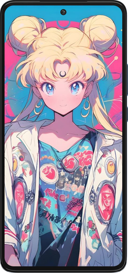 Силиконовый чехол Сейлор Мун 2 для Motorola Edge 30 - 6351u-2840 изображение 