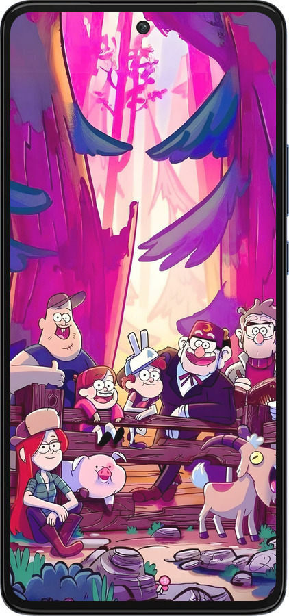 Силиконовый чехол Гравити Фолз для Motorola Edge 30 - 6365u-2840 изображение 