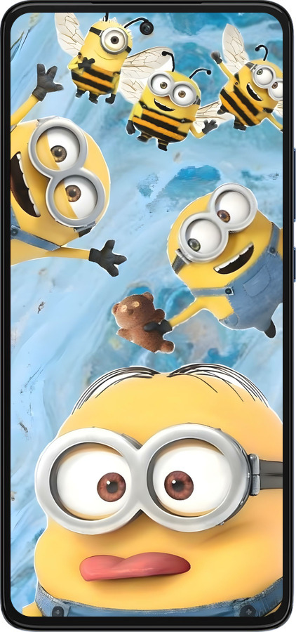 Силиконовый чехол Миньоны для Motorola Edge 30 - 6386u-2840 изображение 