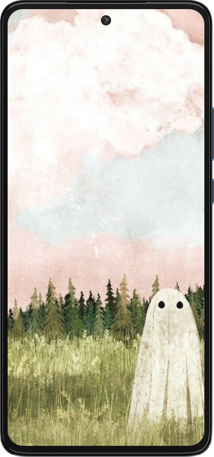 Силиконовый чехол Привидение для Motorola Edge 30 - 6401u-2840 изображение 