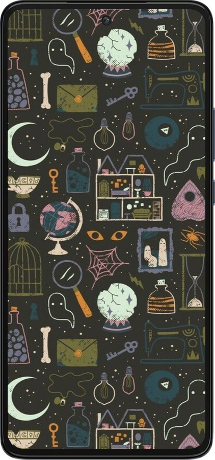 Силиконовый чехол Колдовской принт для Motorola Edge 30 - 6425u-2840 изображение 