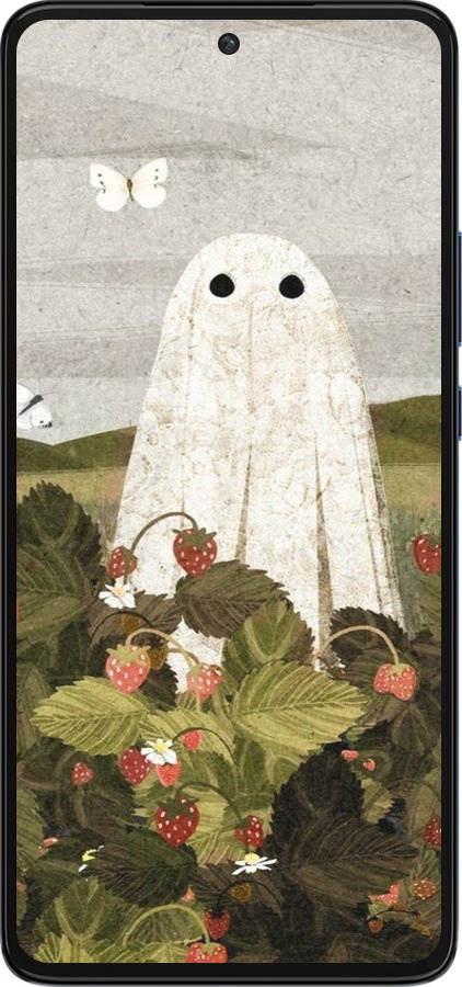 Силиконовый чехол Клубничные поля и привидения для Motorola Edge 30 - 6426u-2840 изображение 