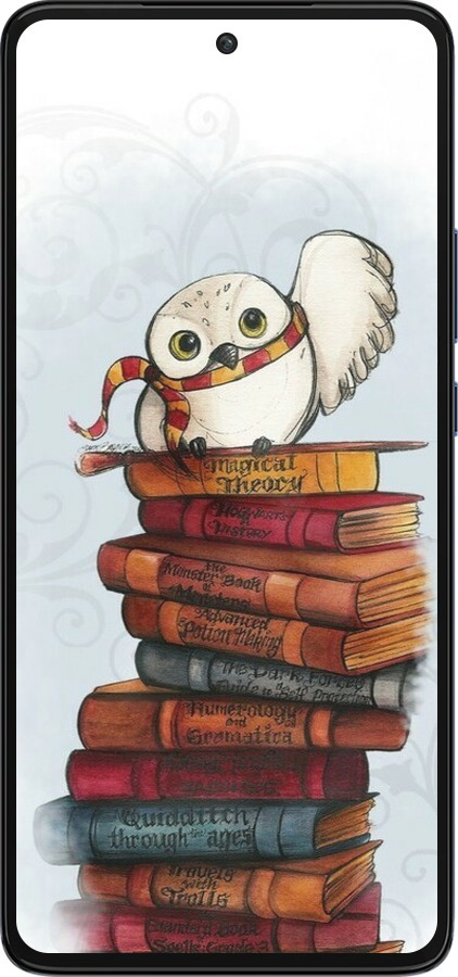 Силиконовый чехол Сова и книги для Motorola Edge 30 - 6436u-2840 изображение 
