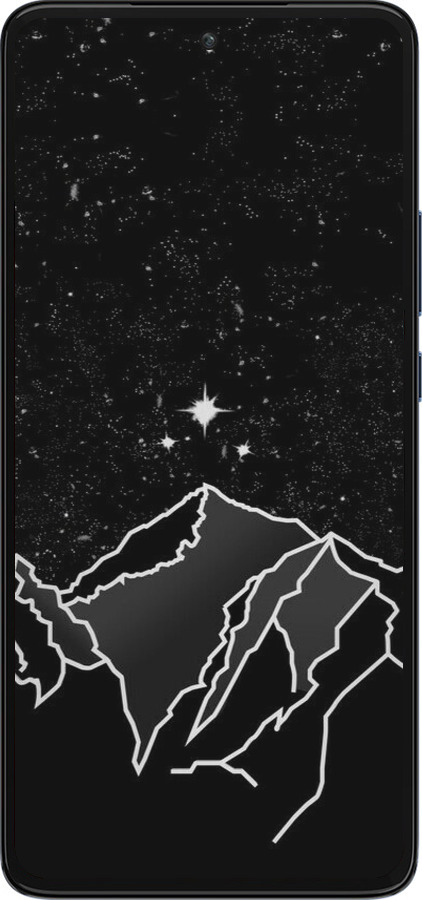 Силиконовый чехол Минималистический горный пейзаж для Motorola Edge 30 - 6438u-2840 изображение 