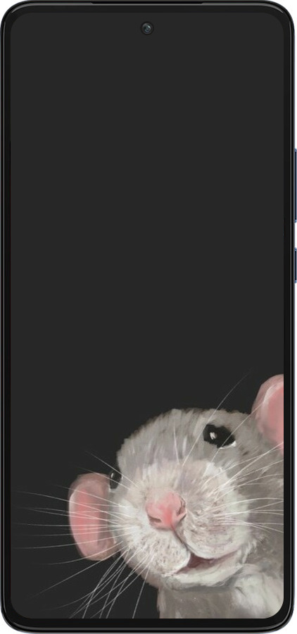 Силиконовый чехол The Peeking Rat для Motorola Edge 30 - 6442u-2840 изображение 