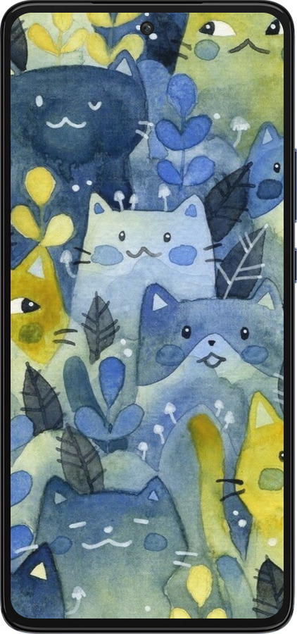 Силиконовый чехол С изображением кошачьего леса для Motorola Edge 30 - 6447u-2840 изображение 