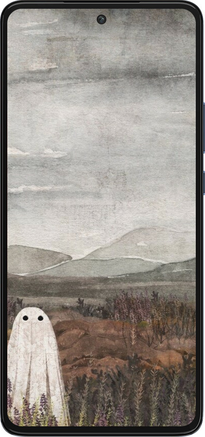 Силиконовый чехол Одинокий призрак на фоне гор для Motorola Edge 30 - 6486u-2840 изображение 