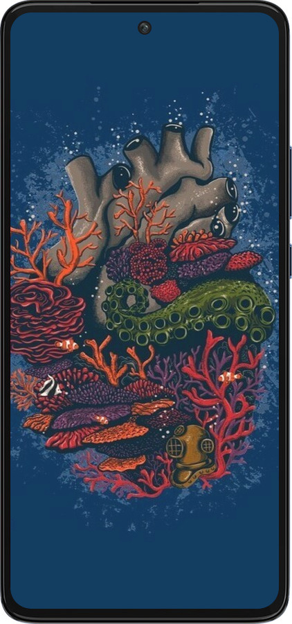 Силиконовый чехол Сердце моря для Motorola Edge 30 - 6506u-2840 изображение 