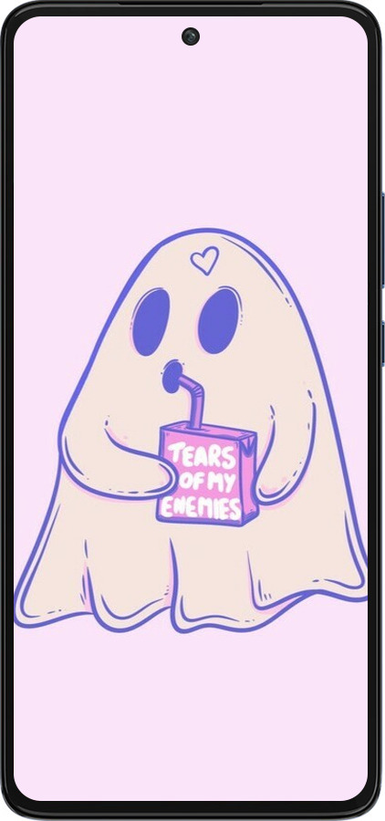 Силиконовый чехол Милый призрак для Motorola Edge 30 - 6507u-2840 изображение 