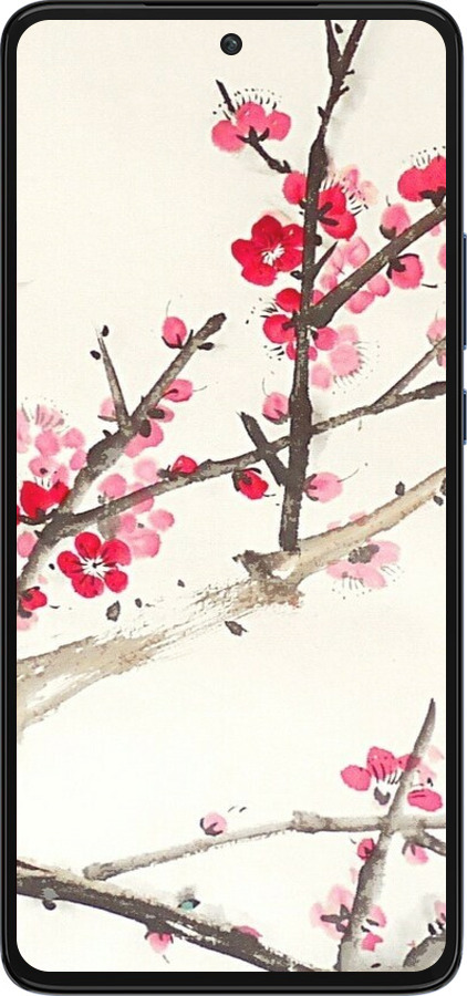 Силиконовый чехол Принт с изображением цветения сакуры для Motorola Edge 30 - 6545u-2840 изображение 