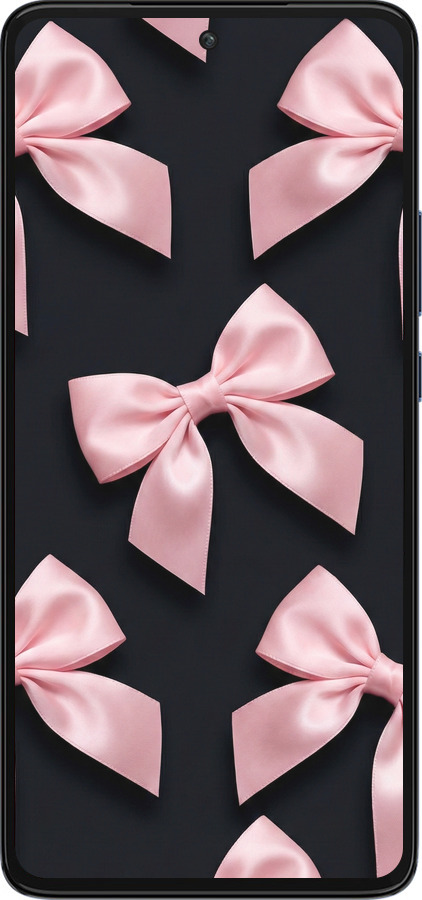 Силиконовый чехол Coquette Ribbons Dark Coquette для Motorola Edge 30 - 6767u-2840 изображение 